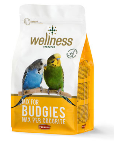 PADOVAN WELLNESS BUDGIE CON ESTRUSI PER COCORITE 1Kg