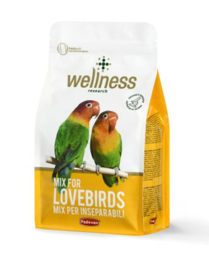 PADOVAN WELLNESS LOVEBIRDS INSEPARABILI CON ESTRUSI 800gr